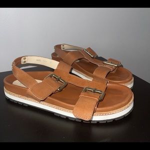 ETIENNE AIGNER Axel Double Buckle Sandal